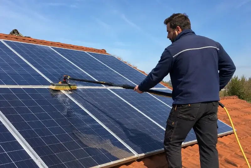 Nettoyage et entretien de panneaux solaires à Saint-Paul-les-Fonts