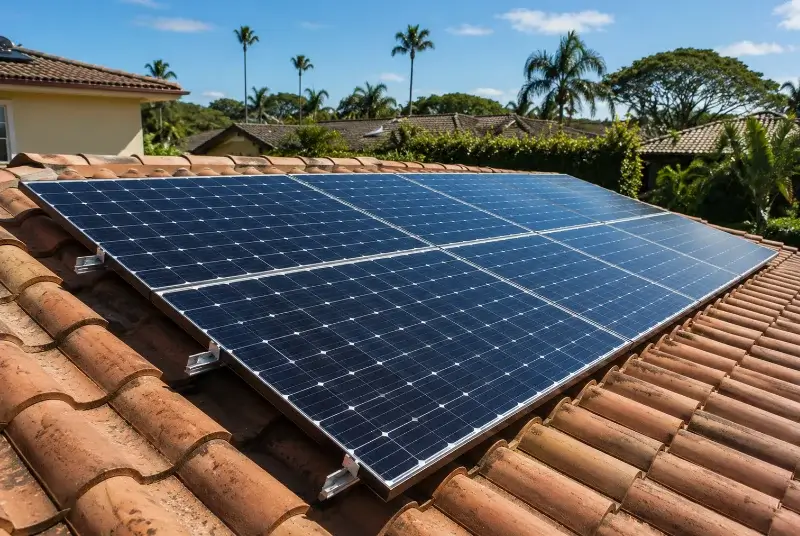 Installation de panneaux solaires à Saint-Paul-les-Fonts